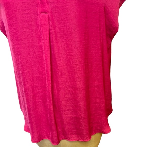 Rachel Roy Women’s Blouse Dolman Sleeve V-neck Hot Pink/Fuschia XL - Picture 7 of 9